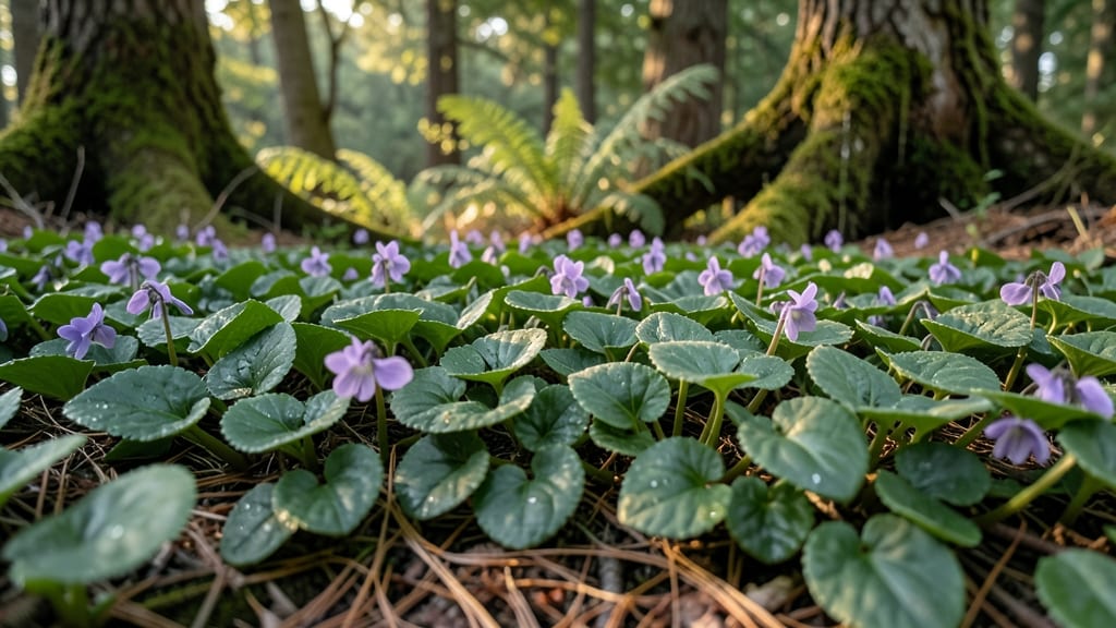 Wild Violet with Delicate Lavender Blooms
