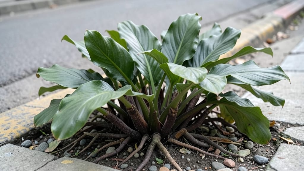 Cast Iron Plant with Rugged Leaves