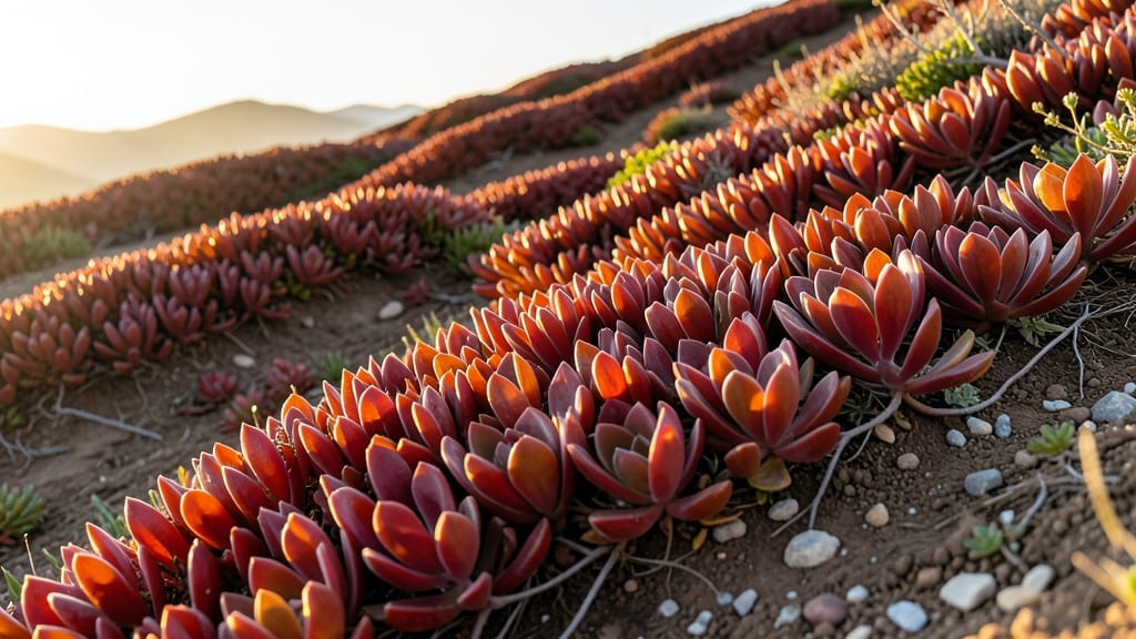 Sedum 'Autumn Joy' with Red Tones