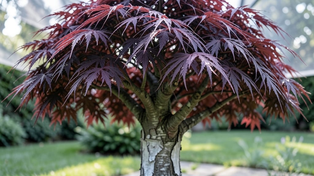 Smoke Tree 'Royal Purple' for Textural Contrast