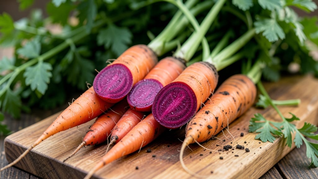 Purple Dragon Carrots For Bold Root Vegetables