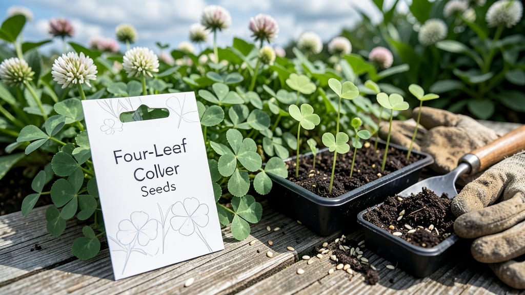 Four Leaf Clover Seeds: Fast Germination in Water or Soil