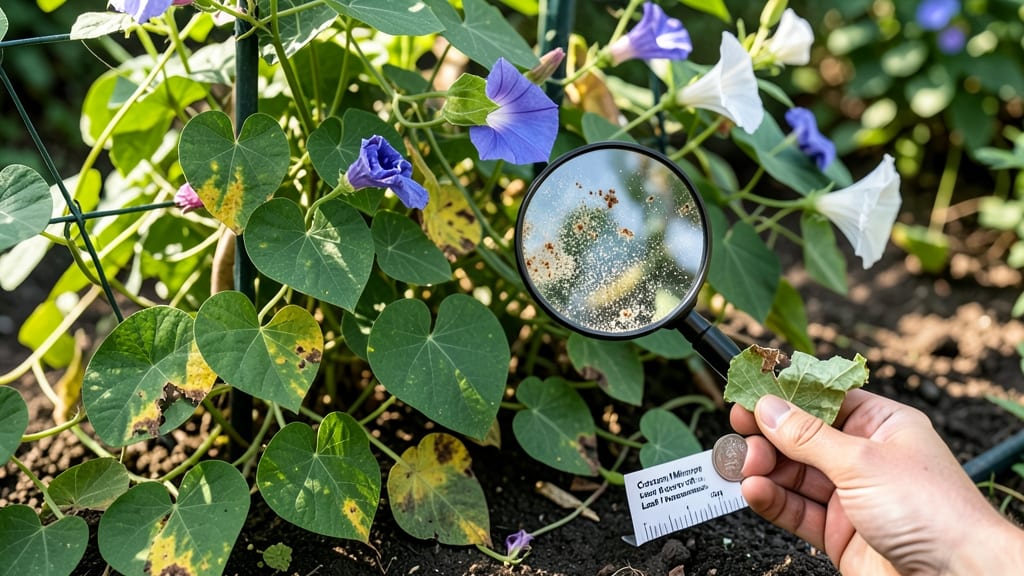 Morning Glory Leaf Problems: Copper Fungicide Fix for Crispy Edges