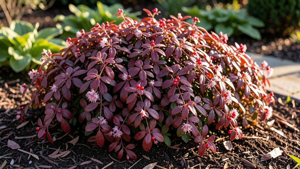 Dark Red Leaf Bush: Drought-Resistant Beauty That Thrives in Containers