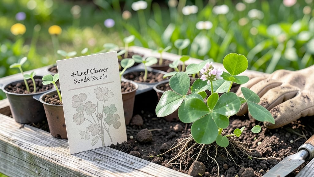 4 Leaf Clover Seeds: Fast Germination in Water or Soil