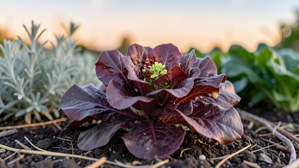 Red Leaf Lettuce Plant: Crisp Frills and Deep Ruby Color in 30 Days