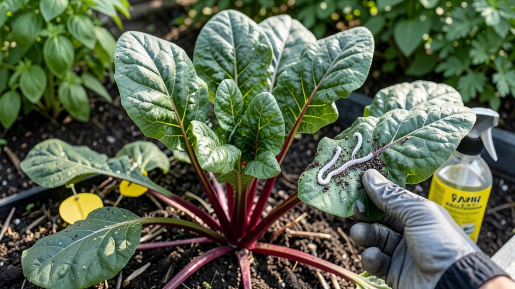 Swiss Chard Leaf Miner Control: Organic Spray Barrier Against Devastation