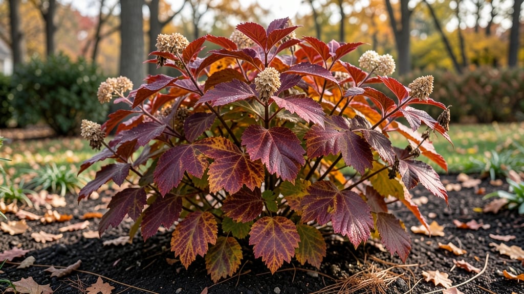 Oakleaf Hydrangea Fall Color: Fall Foliage Drama in Vibrant Shades