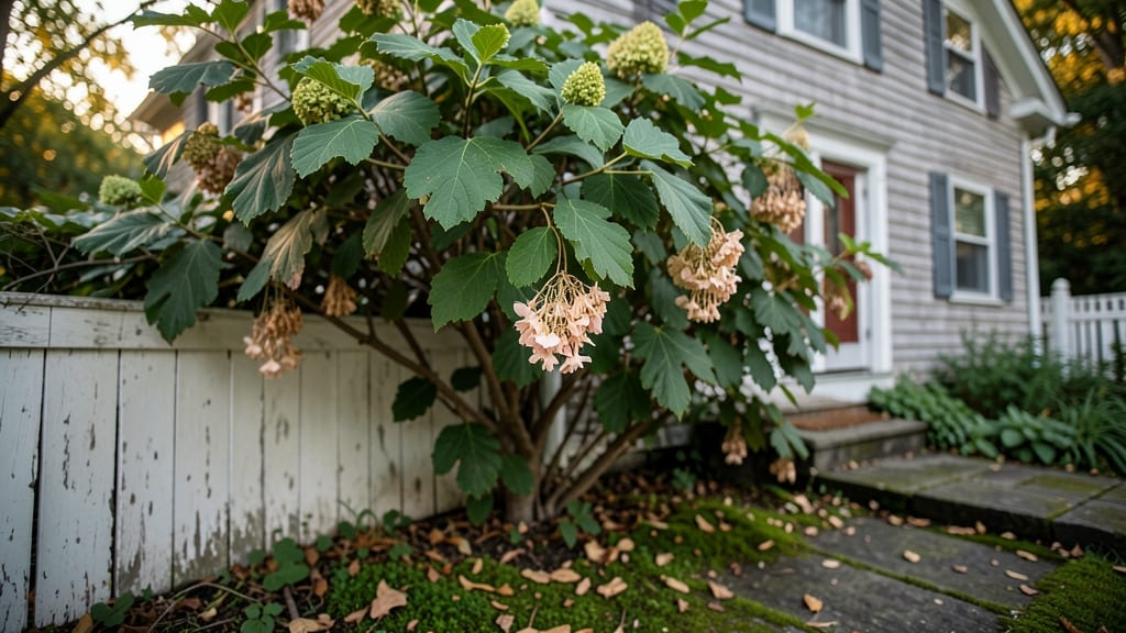 Foundation Planting With Oak Leaf Hydrangea
