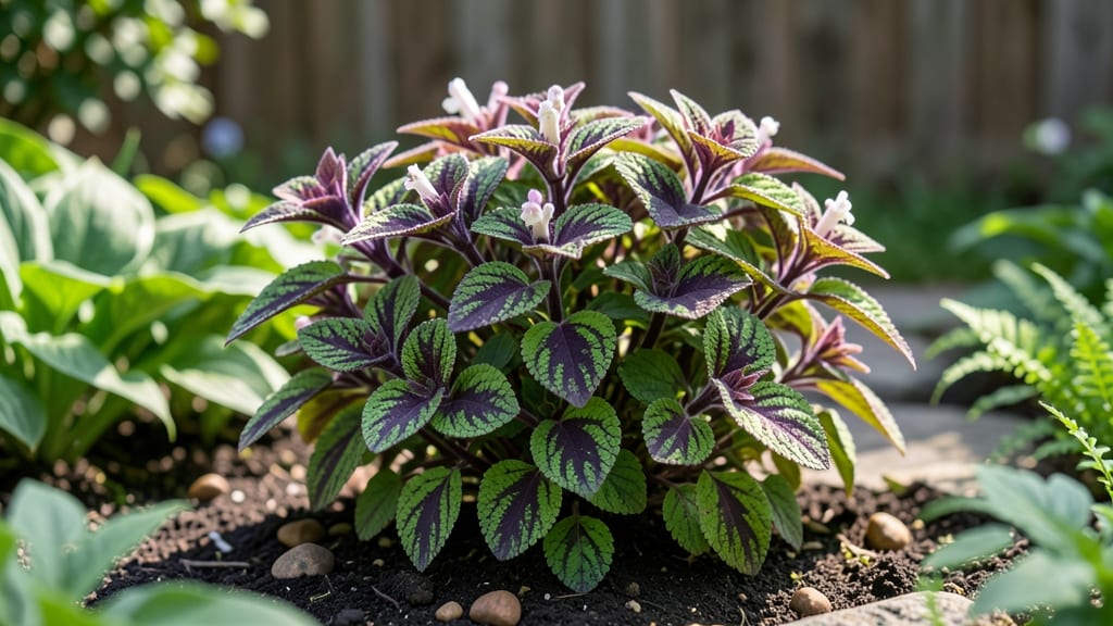 Purple and Green Leaf Shrub: Bold Color Contrast for Year-Round Garden Drama