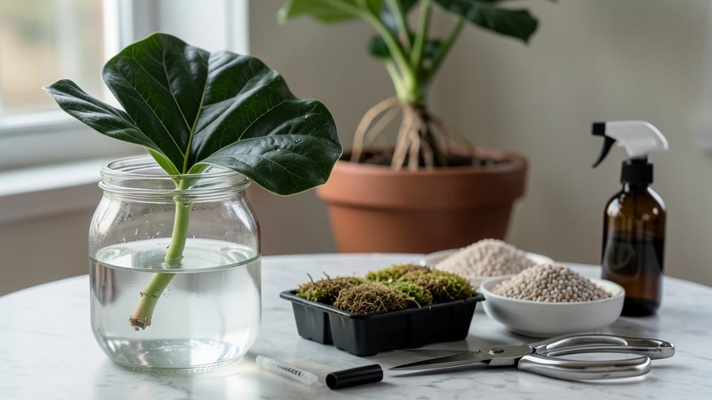 Propagate Fiddle Leaf Fig From Single Leaf: Rooting Success in Water or Soil
