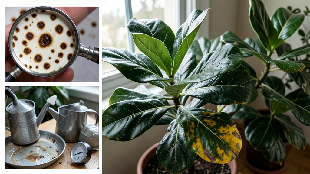 Brown Spots on Fiddle Leaf Fig: Copper Spray Fix for Leaf Revival
