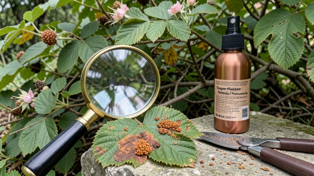 Blackberry Leaf Rust Treatment: Copper Spray Revival for Darkened Foliage in 48 Hours