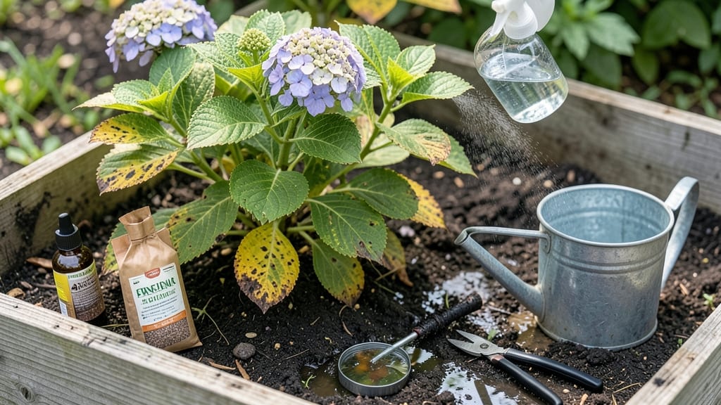Hydrangea Leaf Problems: Copper Spray Revival in 3 Days