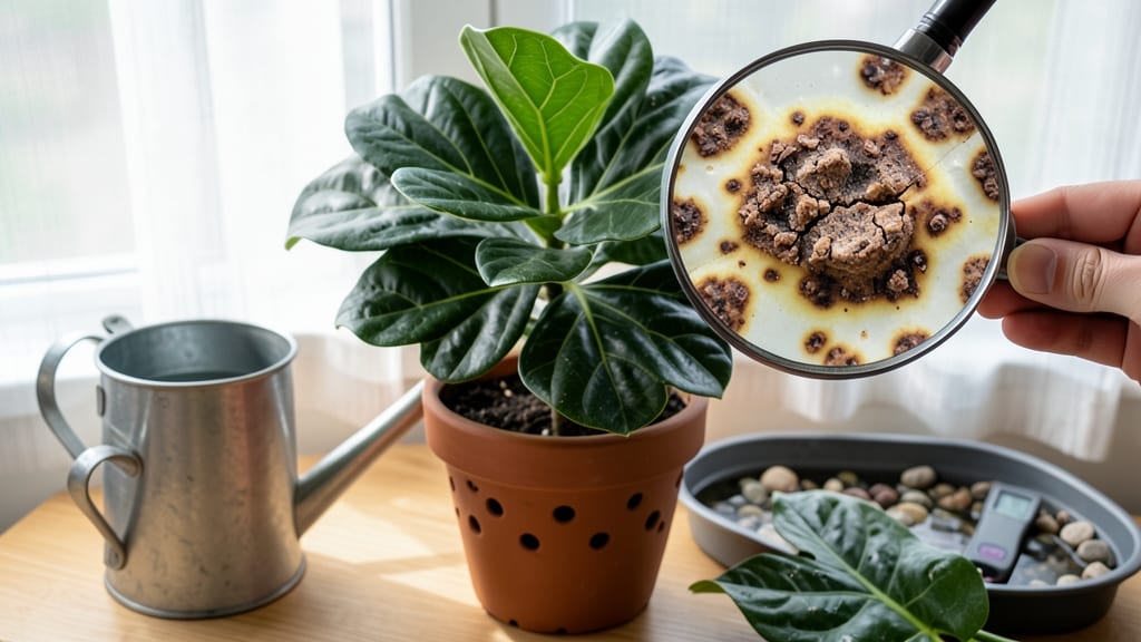 New Fiddle Leaf Fig Leaves Brown Spots: Copper Spray Revival in 3 Days