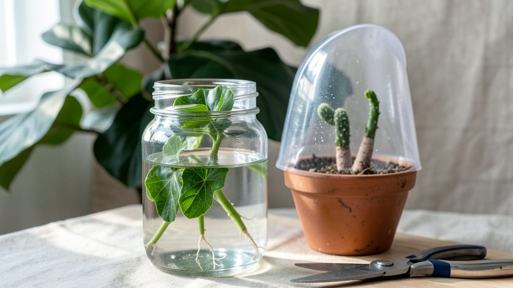 Fiddle Leaf Ficus Propagation: Stem-Cutting Success in Water or Soil