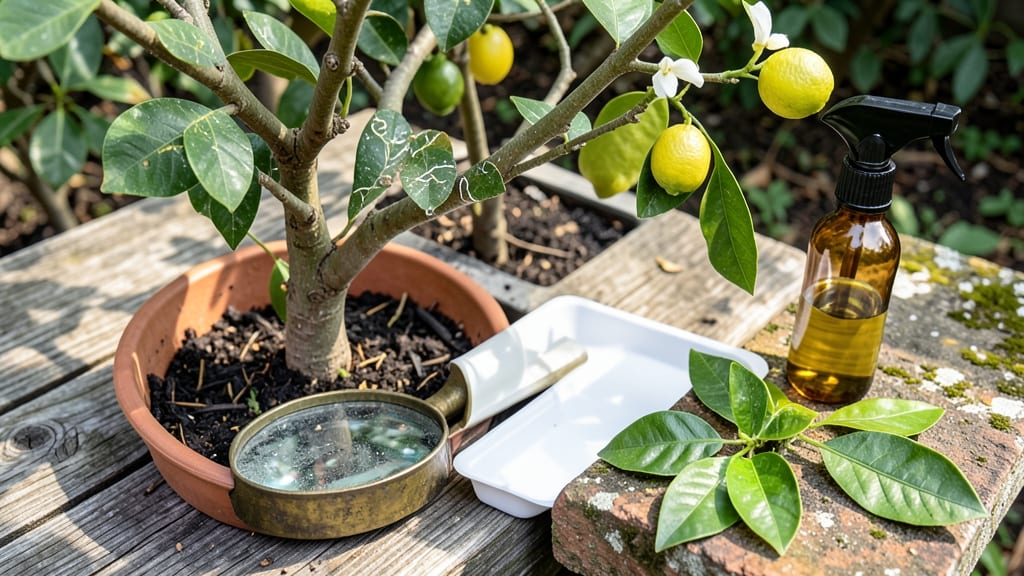 Leaf Miner Damage on Lemon Trees: Copper Spray Revival for Crispy Edge Rescue in 7 Days