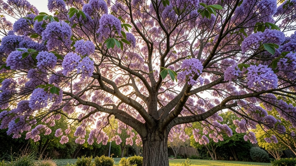 Jacaranda with Purple Flower Canopy